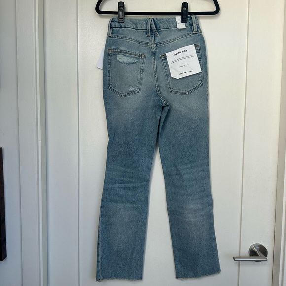 NWT Good American Good Boy High Waist Boyfriend Jeans in Indigo117, Size 2/26 - Picture 6 of 7